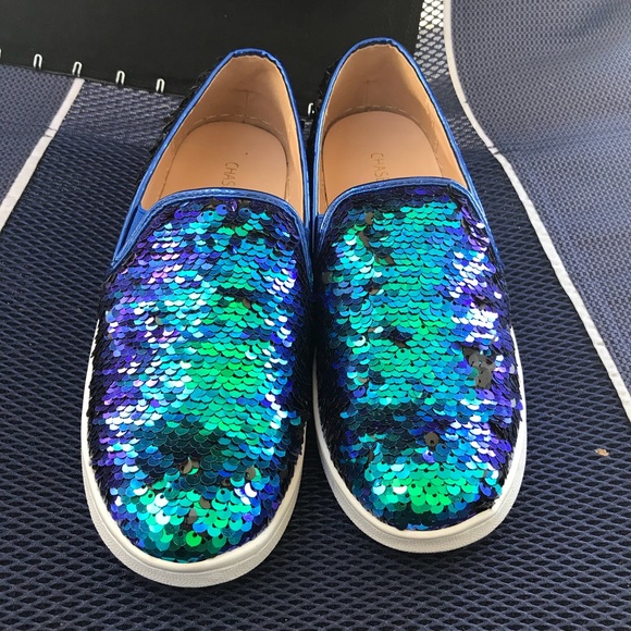 chase and chloe Shoes - Chase and Chloe slip on sequin sneakers size 6.5